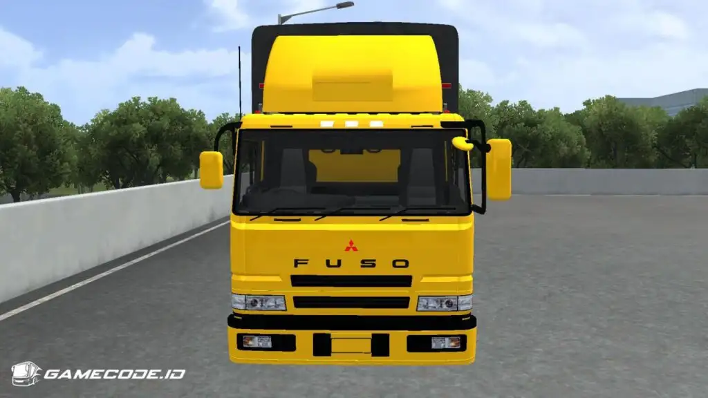 tampilan fuso bak terpal sg tribal dari depan