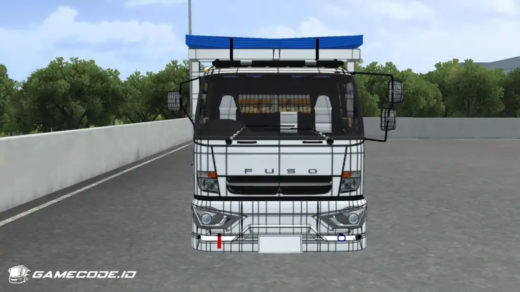 tampilan truk fuso fighter smc dari depan