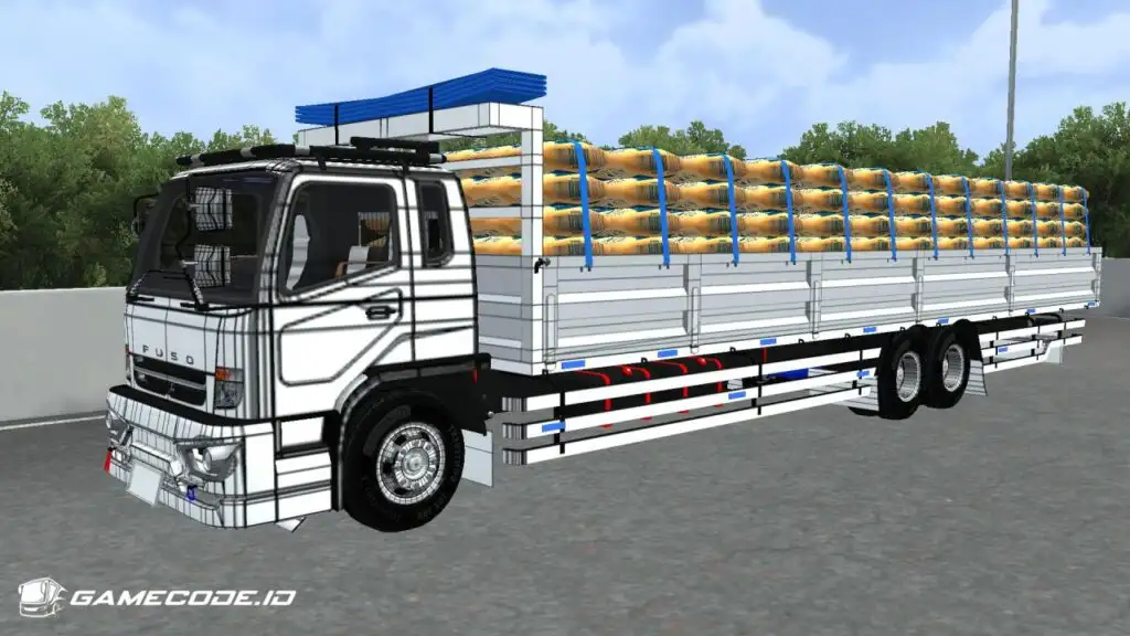 tampilan truk fuso fighter smc dari samping