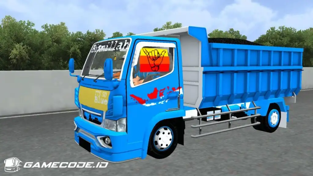 Livery Biru Truk Canter Dump Om Gayus