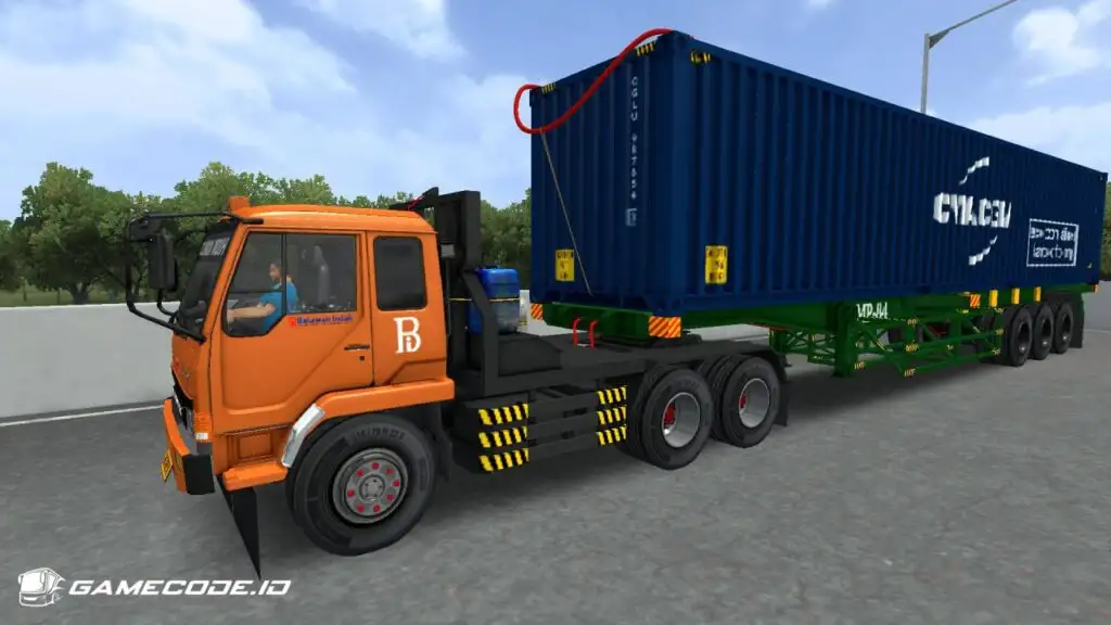 Livery CMA CGM Fuso FN Trailer Kontainer