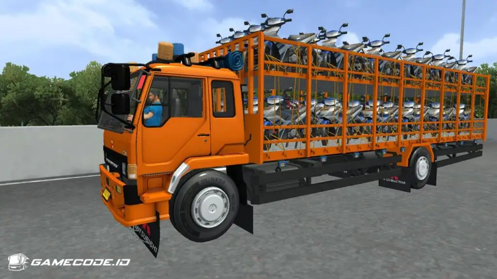 Livery oren truk fuso fn motor carrier