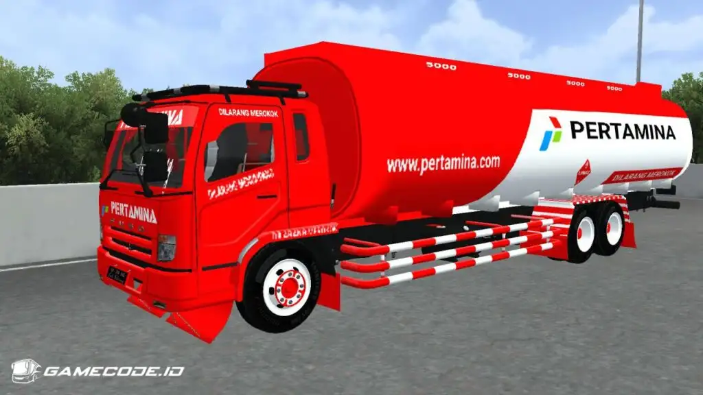 Livery Pertamina Truk Fuso Fighter 6x2 Tangki CPO