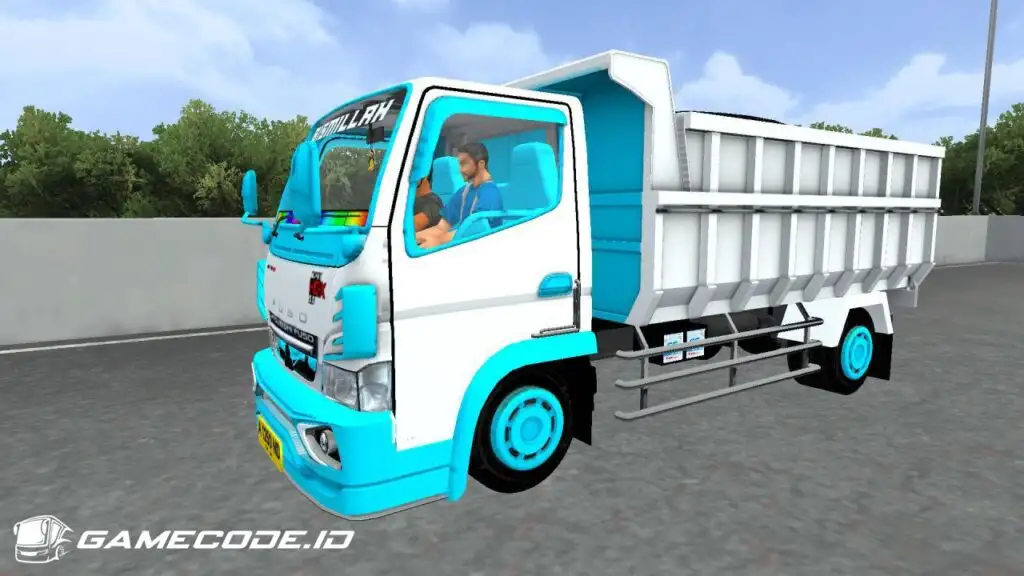 Livery Putih Truk Canter Dump Om Gayus