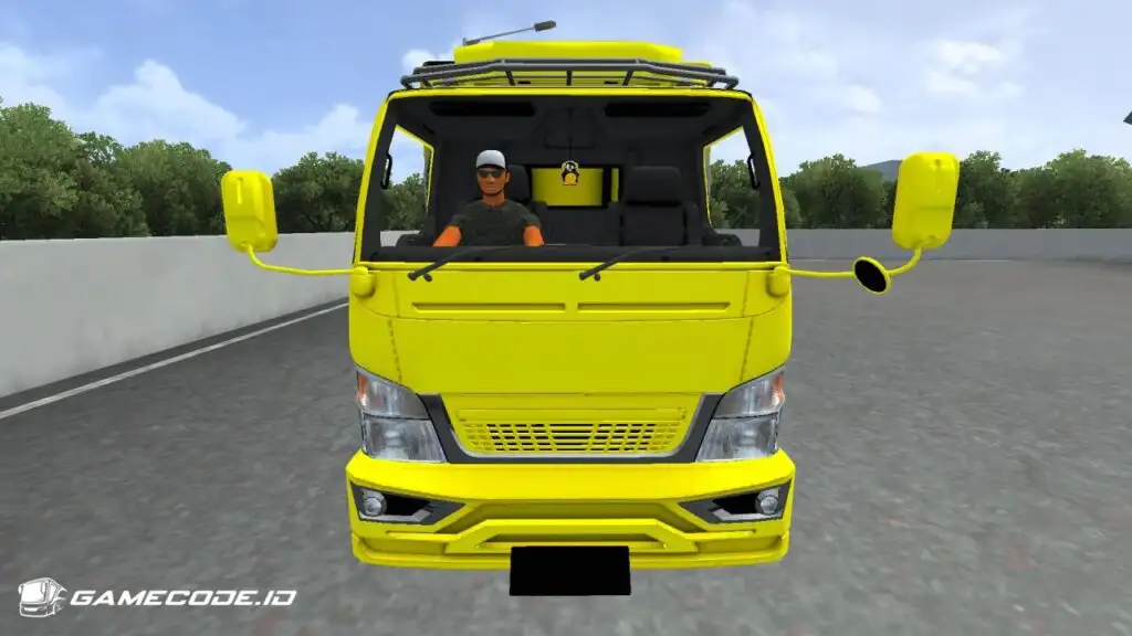 Tampilan mod Truck Canter H 125 PS dari depan