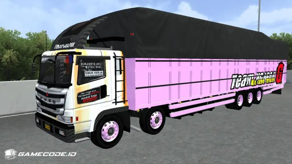 Livery Team Ngapak Truk Fuso Bak Terpal SG Tribal