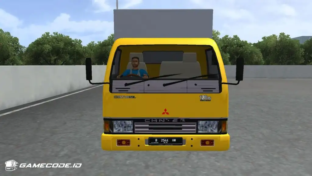 Tampilan mod Truck Canter COLT Diesel 120ps dari depan