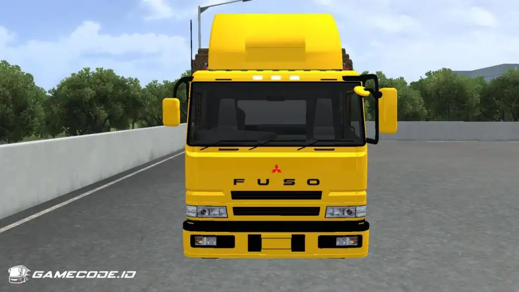 tampilan truk fuso sg tribal dari depan
