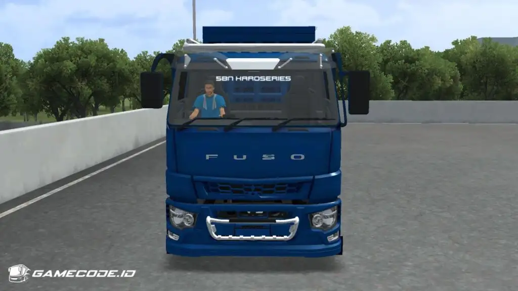 tampilan truk fuso sg-v galak dari depan