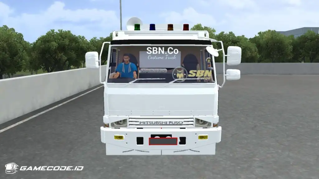 tampilan truk fuso tangki cpo c30 dari depan