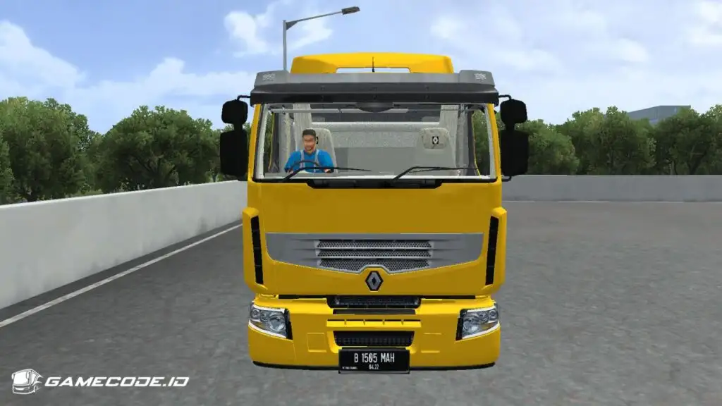 tampilan Renault Premium 6x4 Beton dari depan