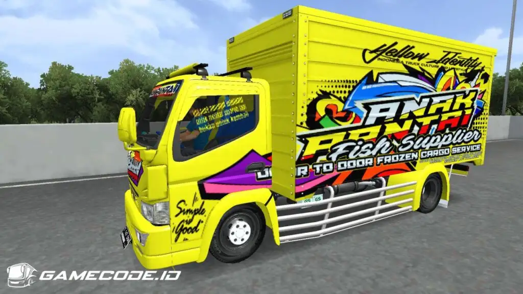 Livery Anak Pantai Truck Canter Box V3