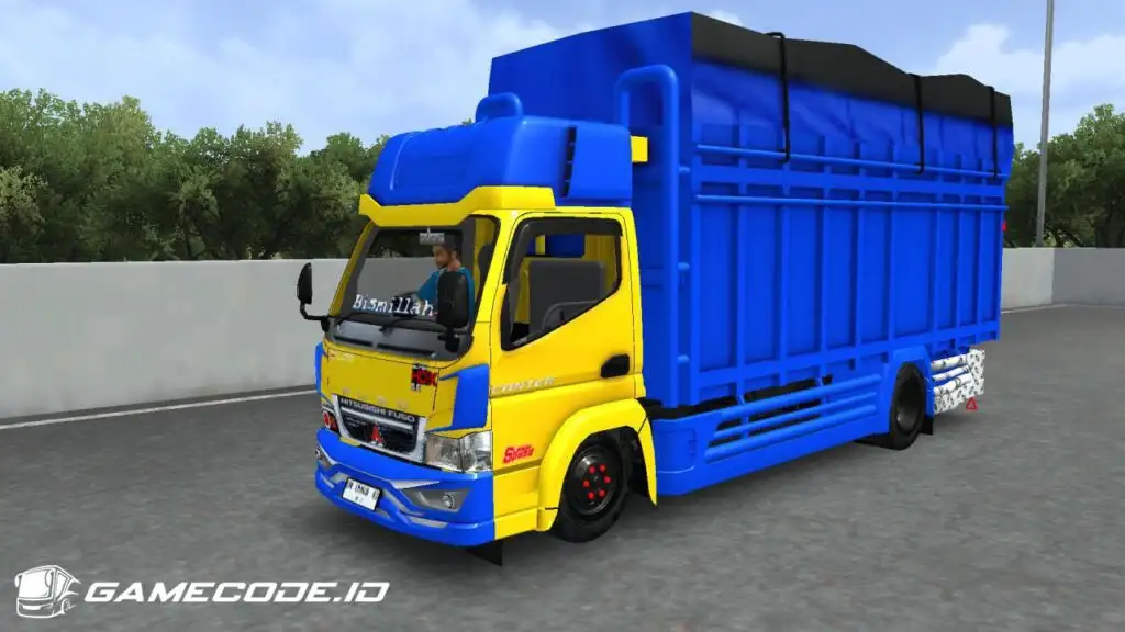 Livery Biru Truck Canter Sumatera