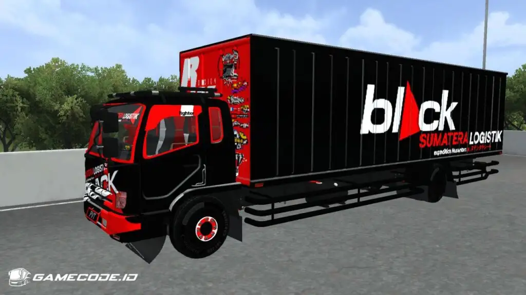 Livery Black Fuso Box C12 New Fighter 62