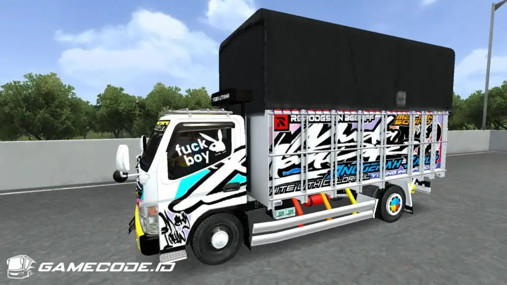 Livery Terpal Krodong Truk Canter Custom 22