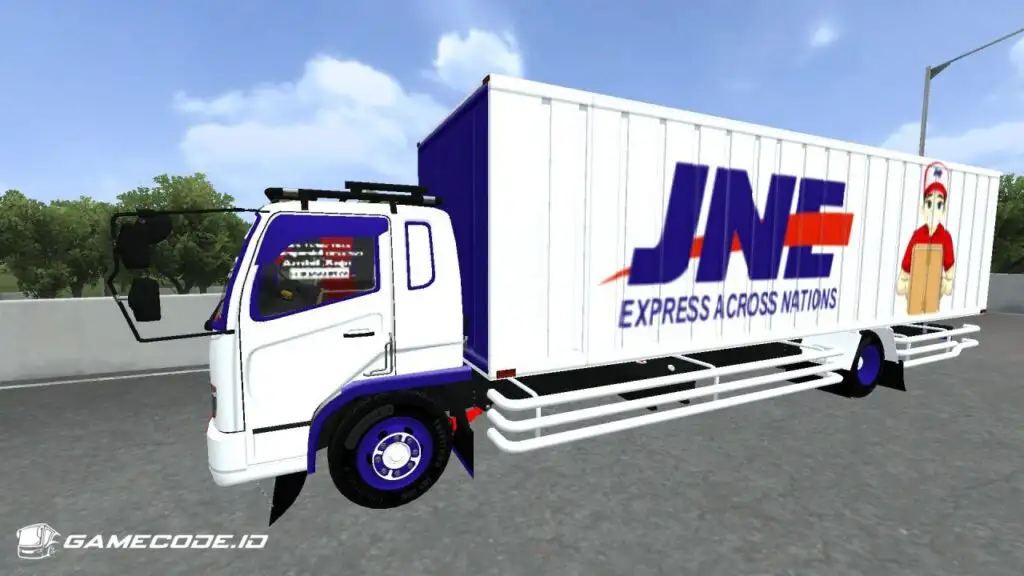 Livery JNE Fuso Box C12 New Fighter 62