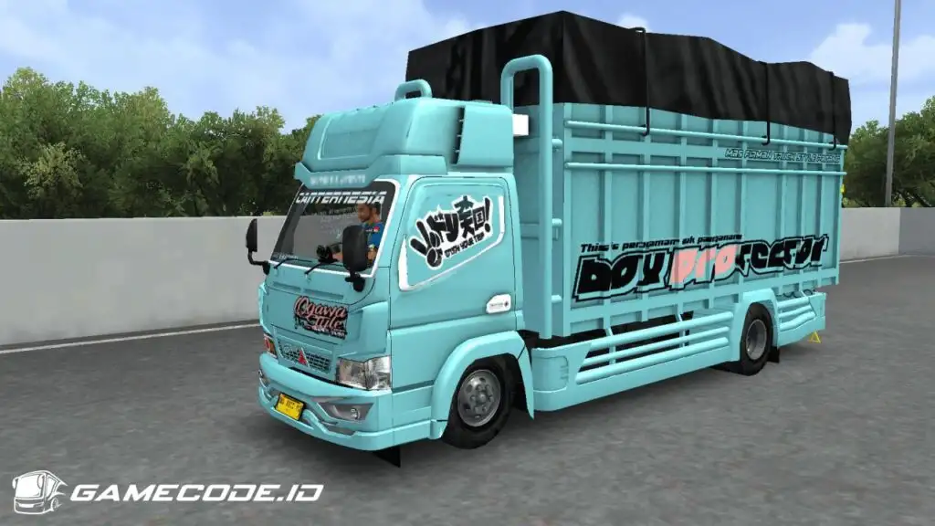 Livery Ogawa Biru Truck Canter Sumatera