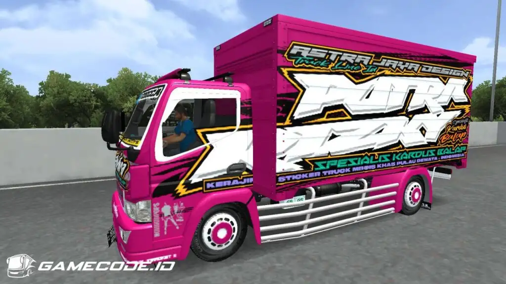 Livery Putra Rizki Truck Canter Box V3