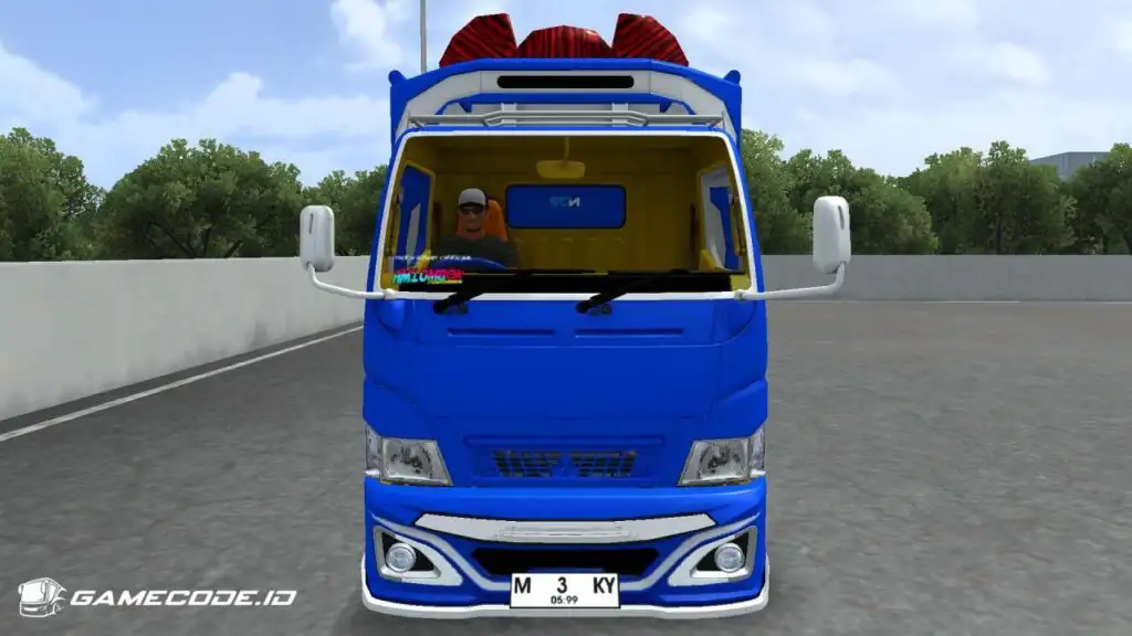 Tampilan mod Truck Canter Wahyu Abadi V1 dari depan