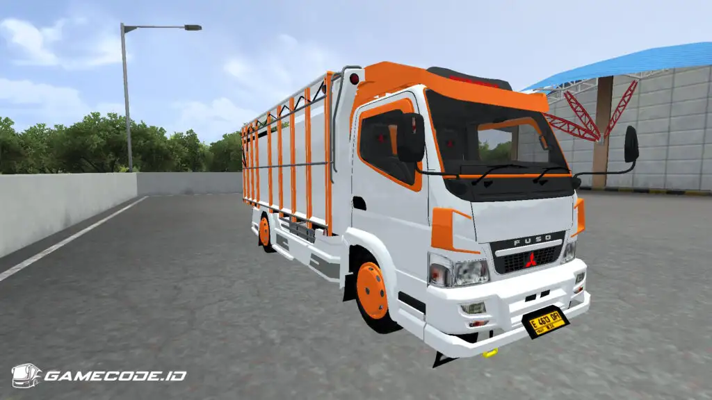 Tampilan mod Truck Canter Mr. Jongol dari depan