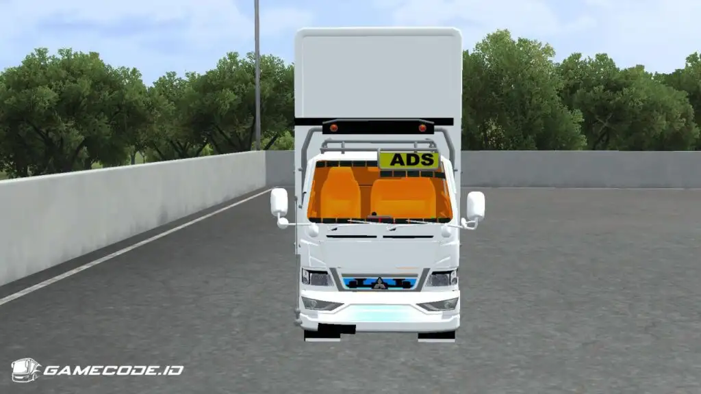 Tampilan mod Truck Canter New Tawakal 4 dari depan