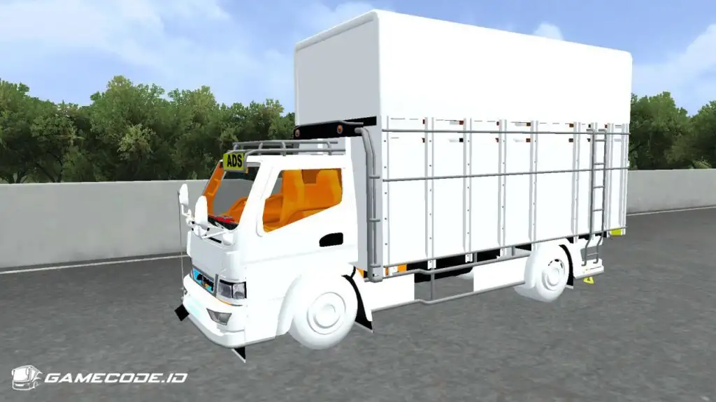 Tampilan mod Truck Canter New Tawakal 4 dari samping