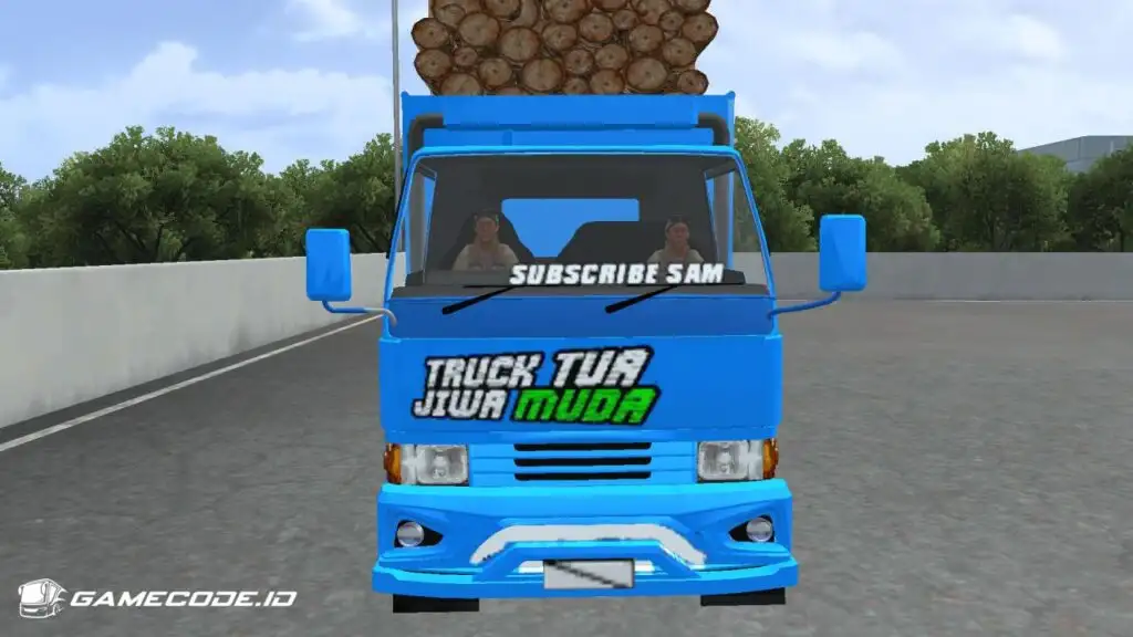 Tampilan mod Truck Canter Ragasa dari depan