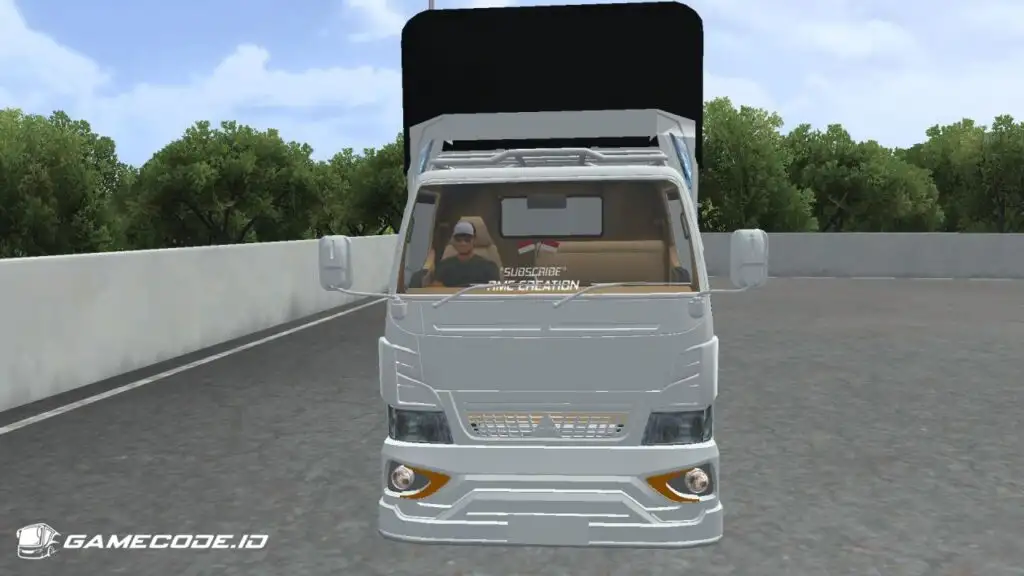 Tampilan mod Truck Canter Stut Jeglenk dari depan