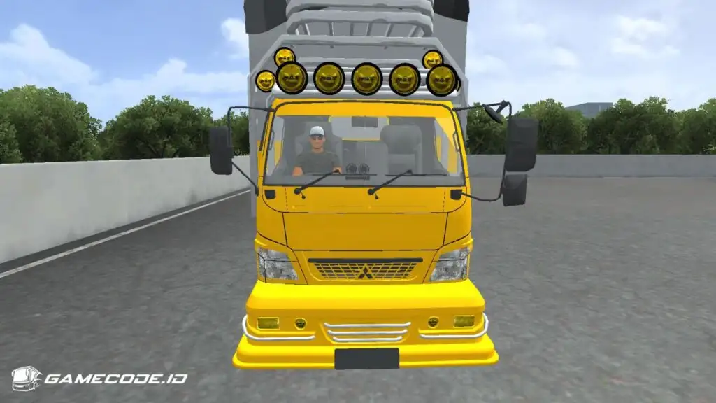 Tampilan mod Truck Canter Sulawesi Style dari depan