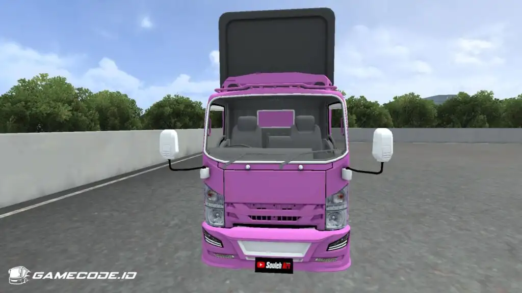 Tampilan mod Truck Canter HM Lombok SA dari depan