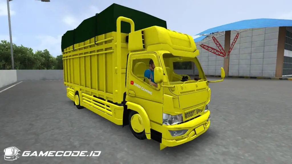 Tampilan truck canter sumatera dari depan