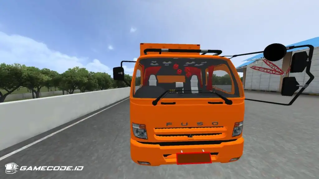 tampilan Truck Fuso Box C12 New Fighter 62 dari depan