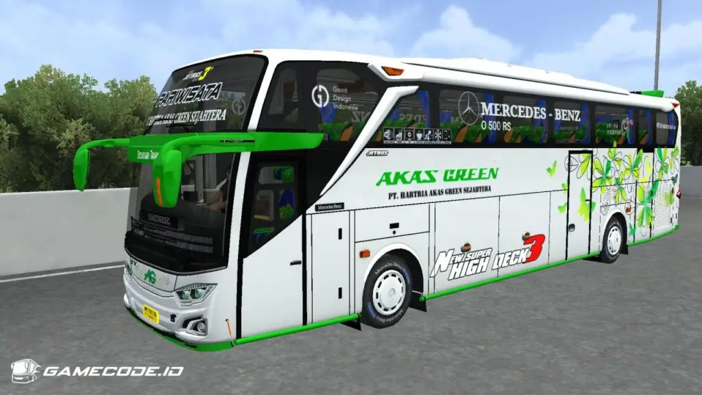 Livery AKAS Green JB3+ SHD Mercy O500RS