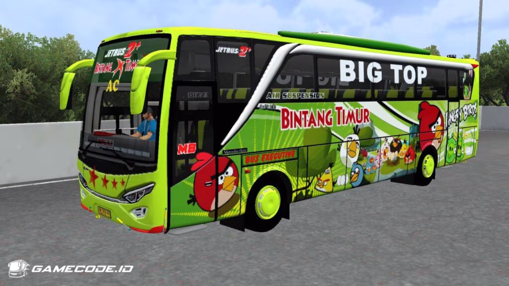 Livery BT Angry Bird JB2HD Setra Hino