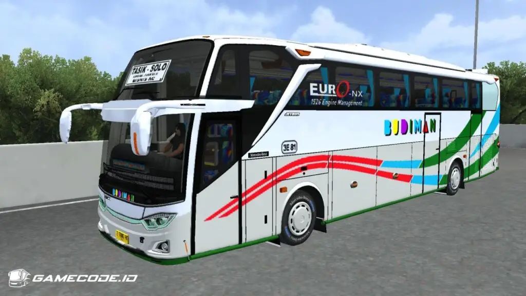 Livery Budiman JB3+ SHD Mercy O500RS
