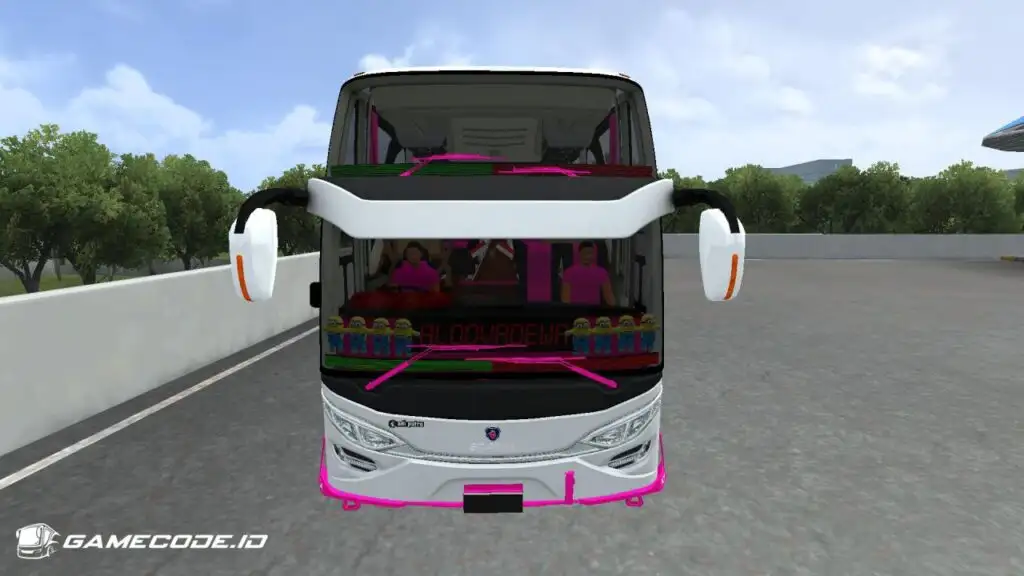 tampilan mod bus jb2 scania k410ib bagian depan