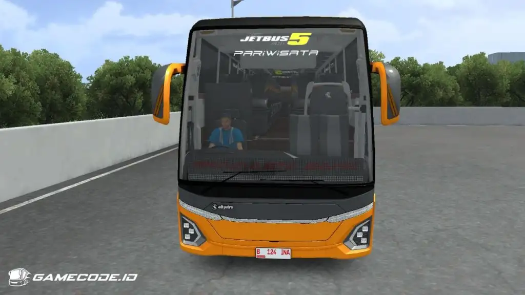 tampilan Bus JB5 SHD SG bagian depan