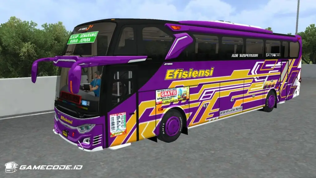 Livery Efisiensi Ungu JB3 Hino RK