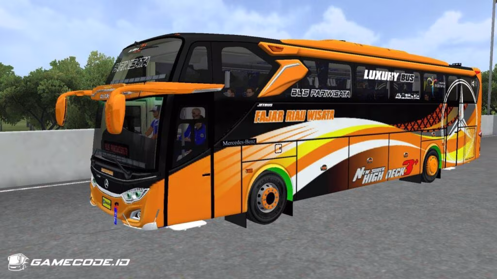 Livery Fajar Riau Wisata JB3+ Mercy MHD