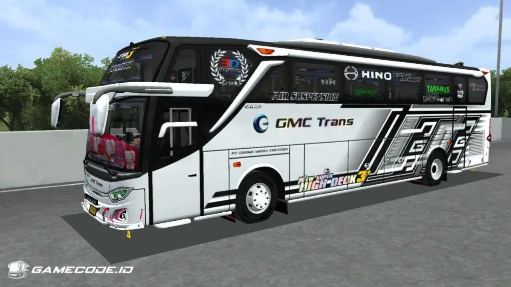 Livery GMC White HDD Hino RK Gen 2