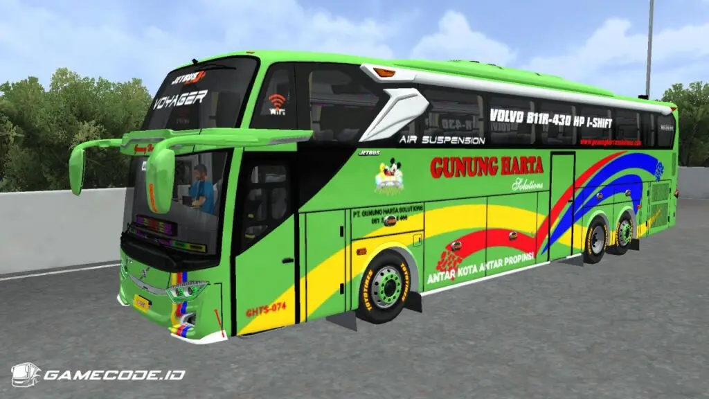 Livery Gunung Harta JB3 Volvo B11R Tronton