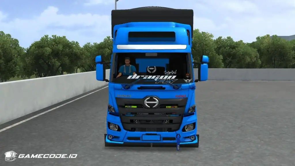 tampilan truk hino c1 remastered bagian depan