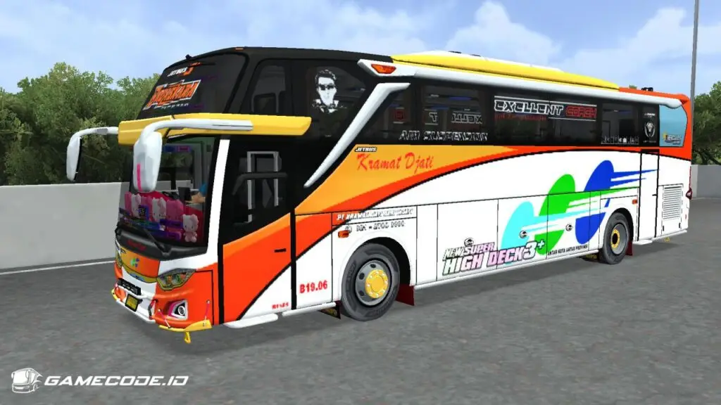 Livery Kramat Djati HDD Hino RK Gen 2