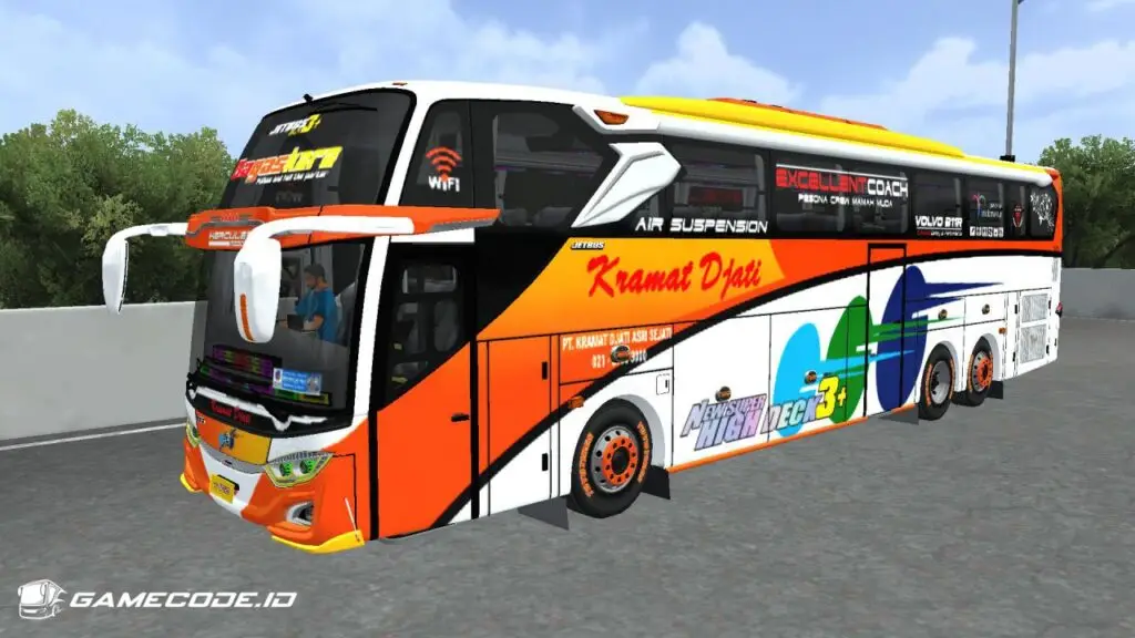 Livery Kramat Djati JB3 Volvo B11R Tronton