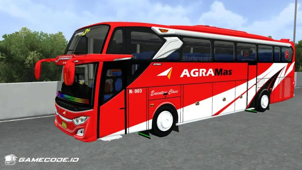 Livery Agra Mas Jetbus 3+ Mercy O500R