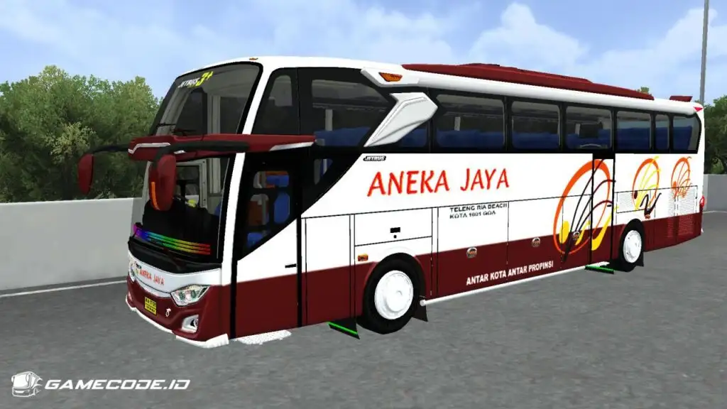 Livery Aneka Jaya Jetbus 3+ Mercy O500R