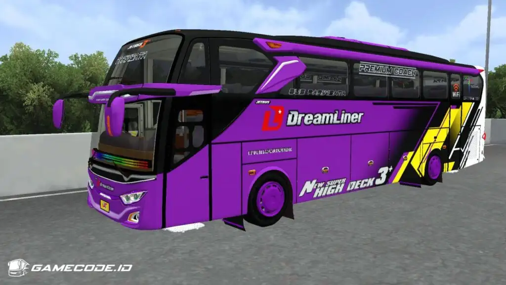 Livery Dreamliner Ungu Jetbus 3+ Hino RK