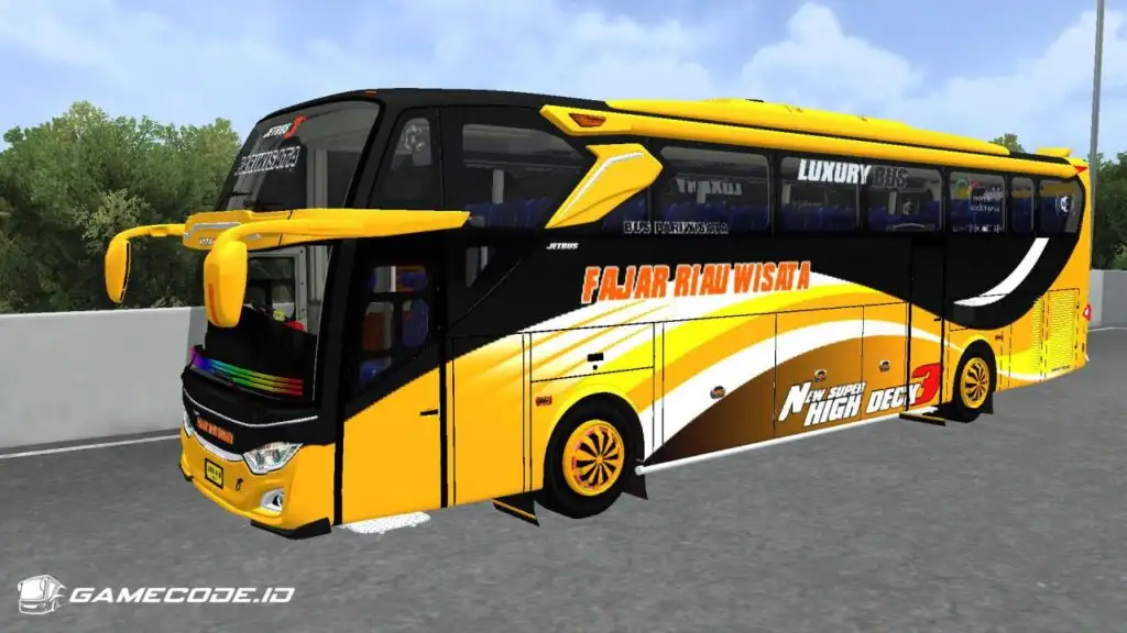 Livery Fajar Riau Wisata Jetbus 3+ Mercy O500R