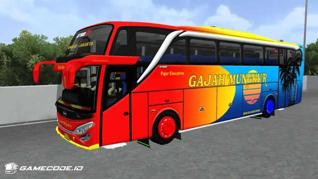 Livery Gajah Mungkur JB2 SHD Hino RK