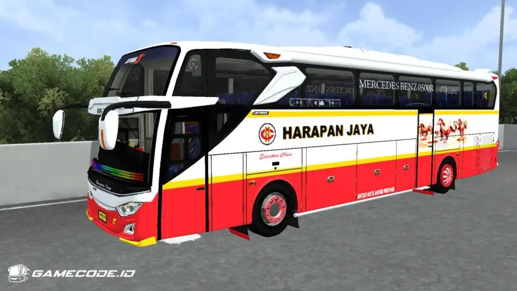 Livery Harapan Jaya Jetbus 3+ Mercy O500R